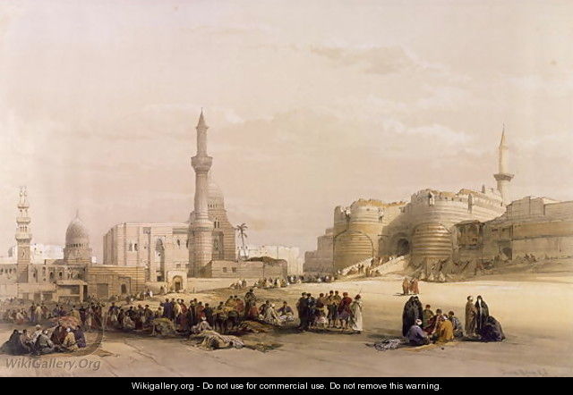 The Entrance to the Citadel of Cairo, from Egypt and Nubia, Vol.3 - David Roberts