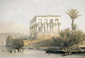 The Hypaethral Temple at Philae, called the Bed of Pharaoh, engraved by Louis Haghe, pub. in 1843 - David Roberts