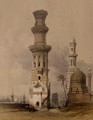 Ruined Mosques in the Desert, west of the Citadel, Cairo, from Egypt and Nubia, Vol.3 - David Roberts