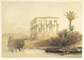 The Hypaethral Temple at Philae, called the Bed of Pharaoh, plate 65 from volume II of Egypt and Nubia, engraved by Louis Haghe 1806-85 pub. 1849 - David Roberts