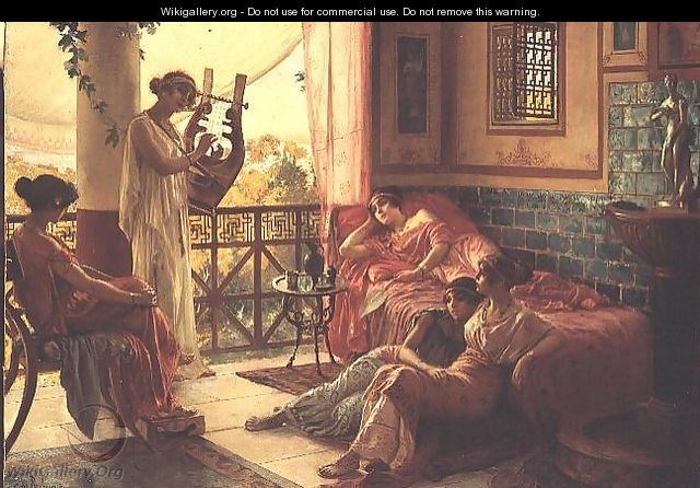 The Lyre Player - Georges Marie Rochegrosse
