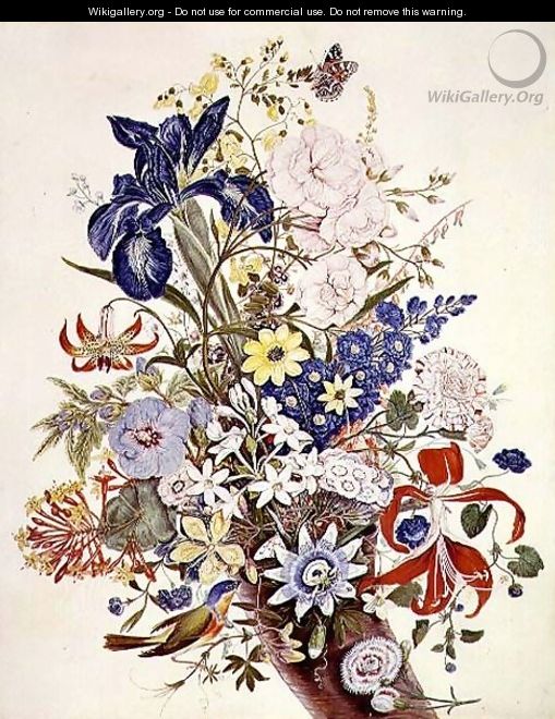 Mixed flowers in a cornucopia, c.1768 - Thomas Robins