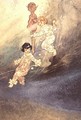 Untitled Watercolour, Children Underwater with an Elf - Charles Robinson