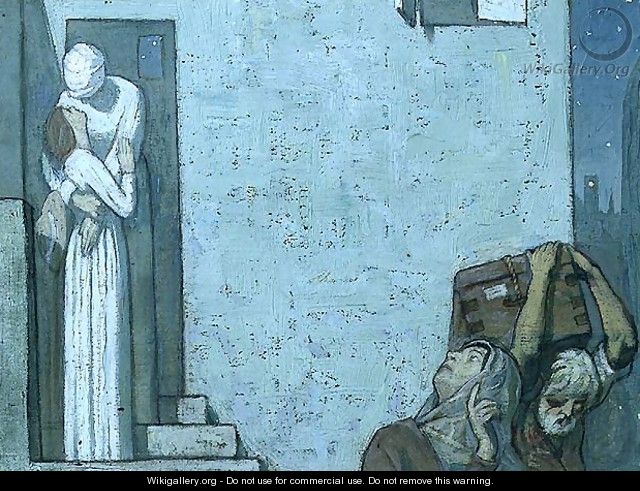 Sketch for The Farewell, 1907 - Frederick Cayley Robinson
