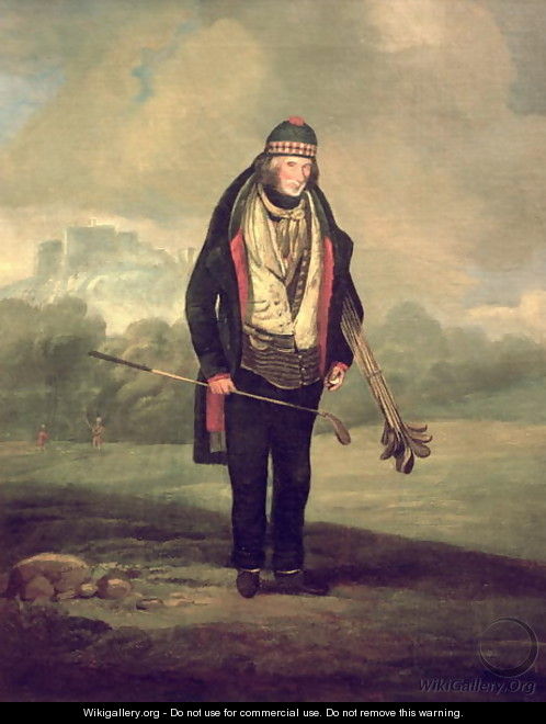 Caddie Willie at Bruntsfield, Edinburgh, 1824 - C.H Robertson