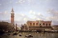 The Doges Palace, Venice, from the Bacino di San Marco, 1853 - David Roberts