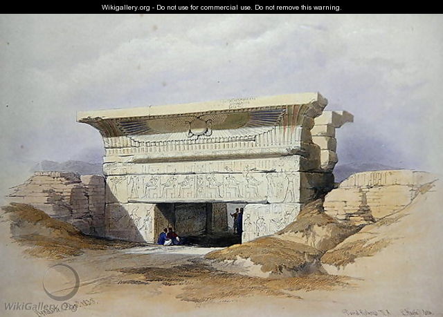 North Gate at Dendarah, from Egypt and Nubia, Vol.1 - David Roberts