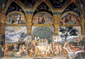The noble banquet celebrating the marriage of Cupid and Psyche from the Sala di Amore e Psiche, 1527-31 - Giulio Romano (Orbetto)