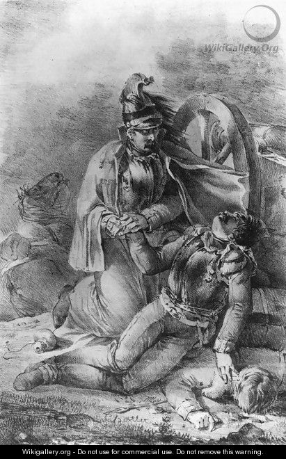 Death of the Cavalryman 1818 - Nicolas Toussaint Charlet