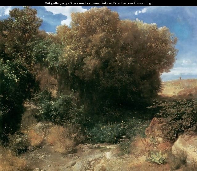 Campagna Landscape 1857-58 - Arnold Böcklin