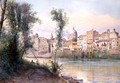 View of the Porto di Ripetta dai Prati, Rome - Ettore Roesler Franz
