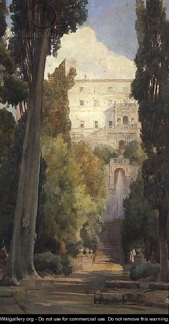 The Villa dEste, Tivoli - Ettore Roesler Franz