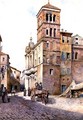 View of Santa Maria in Monticelli, Rome - Ettore Roesler Franz