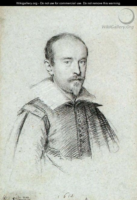 Portrait of Guido Reni 1614 - Ottavio Leoni