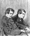 Portrait of Edmond and Jules de Goncourt - Paul Gavarni