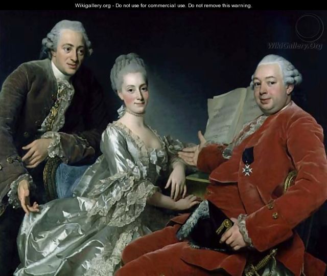 John Jennings Esq. and His Brother and Sister-in-Law, 1769 - Alexander Roslin