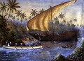 HMS London, Chasing a Slaving Dhow near Zanzibar, 1877 - Rev. Robert Ross-Lewin