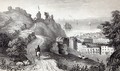 Hastings Castle from the Revd W. Wallingers Plantation, engraved by R. Martin - Thomas Ross