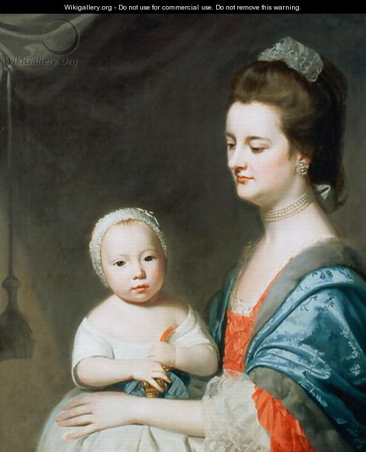 Mrs Marton and her son Oliver - George Romney