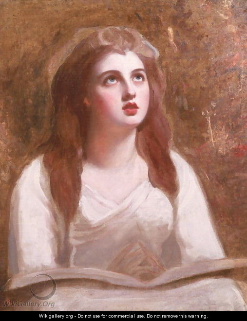 Study for a Portrait of Lady Hamilton as St. Cecilia, c.1785 - George Romney