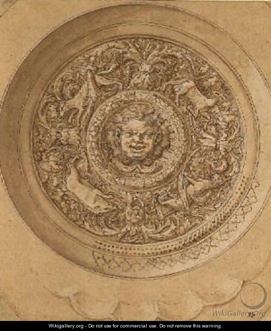 Interior of plate or cup - Giulio Romano (Orbetto)