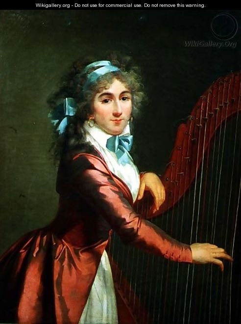 Portrait of a Young Harpist - Adele Romany