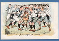 I Was Very Much Worried, football postcard, 1903 - Ralph Rowland