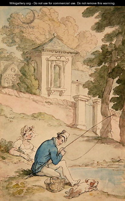 Man Fishing, c.1780 - Thomas Rowlandson