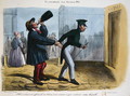 Discovery of Contreband at the Customs Barrier at the entry to Paris, c.1840 - Benjamin Roubaud