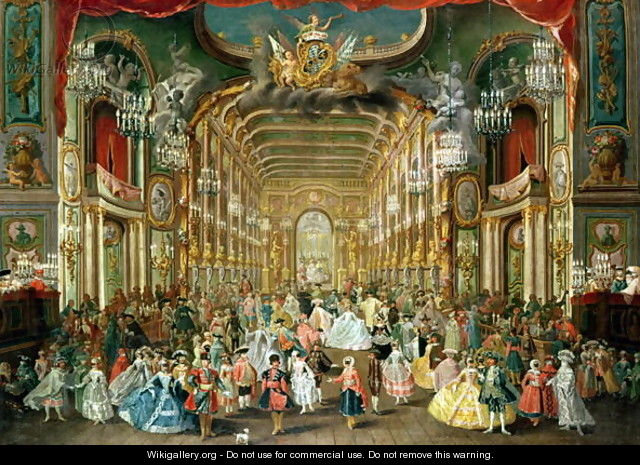 Masked Ball in the Hoftheater, Bonn, 1754 - Jakob Rousseau
