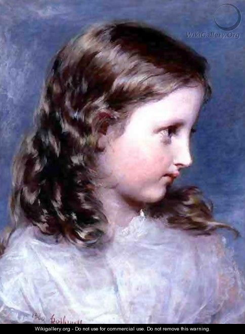 Head of a Girl, 1860 - Richard Rothwell
