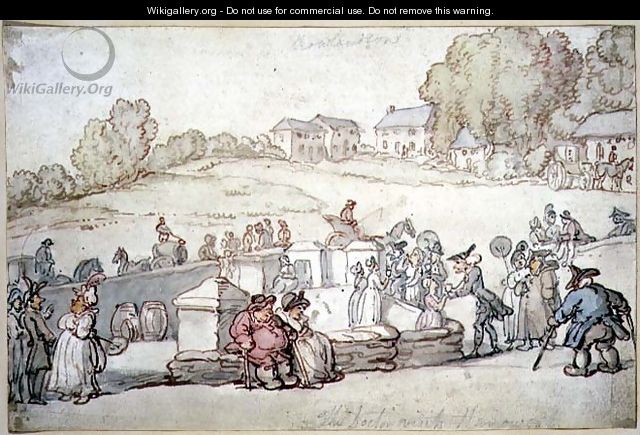 The Doctor Visits Harrowgate sic from the Dr. Syntax series, 1812-21 - Thomas Rowlandson
