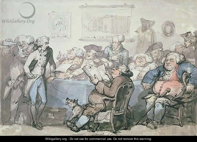 No.1744 A Meeting of Creditors - Thomas Rowlandson