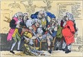 Caricature of Georgian Surgeons at work, 1793 - Thomas Rowlandson