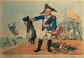 Blucher the Brave 1742-1819 Extracting the Groan of Abdication from the Corsican Bloodhound, Napoleon - Thomas Rowlandson