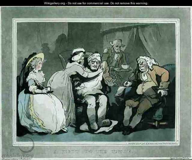 A Visit to the Uncle, aquatinted by Francis Jukes 1747-1812, pub. by E. Jackson, 1786 - Thomas Rowlandson