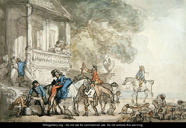 The Return from the Hunt, 1787 - Thomas Rowlandson