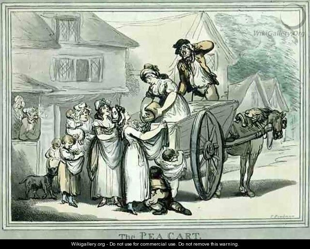 The Pea Cart, pub. by S.W. Fores - Thomas Rowlandson