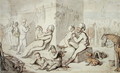 Light-Horse Cavalry Barracks - Thomas Rowlandson