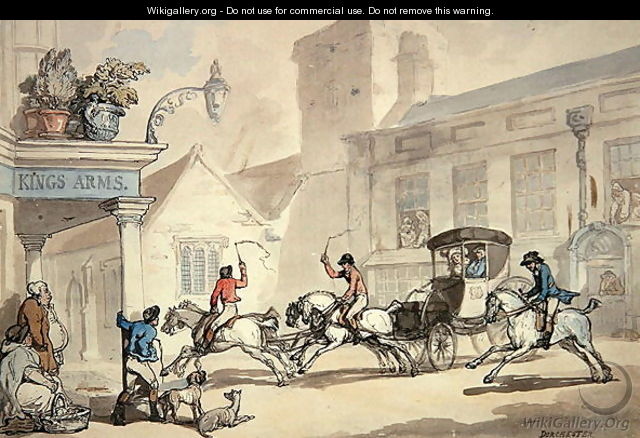 The Kings Arms, Dorchester - Thomas Rowlandson