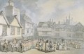 A Review in a Market Place, c.1790 - Thomas Rowlandson