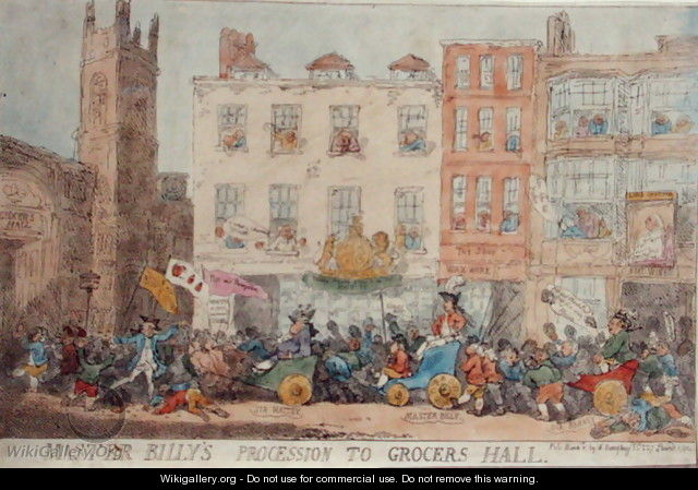 Master Billys Procession to Grocers Hall, 1784 - Thomas Rowlandson