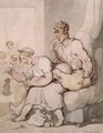 Darning The Sock - Thomas Rowlandson