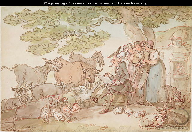 Dr. Syntax sketching after nature - Thomas Rowlandson