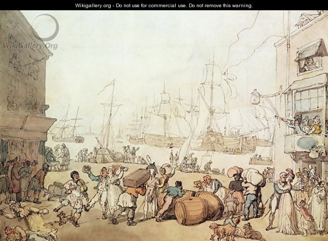 Portsmouth Point, 1811 2 - Thomas Rowlandson