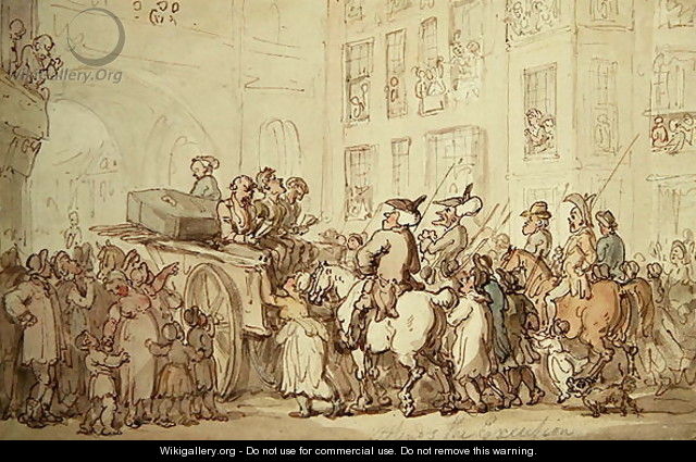 Dr Syntax attends the execution - Thomas Rowlandson