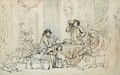 Breakfast before the Hunt, c.1785-90 - Thomas Rowlandson