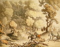 Stag at Bay - Scene near Taplow, Berks, c.1795-1801 - Thomas Rowlandson