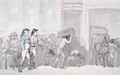 Rowlandson and Wigstead 1745-93 Arriving at an Inn - Thomas Rowlandson