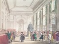 Bank of England, Great Hall, from Ackermanns Microcosm of London - & Pugin, A.C. Rowlandson, T.